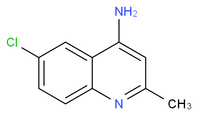 6-Chloro-2-methylquinolin-4-amine_Molecular_structure_CAS_66735-24-8)