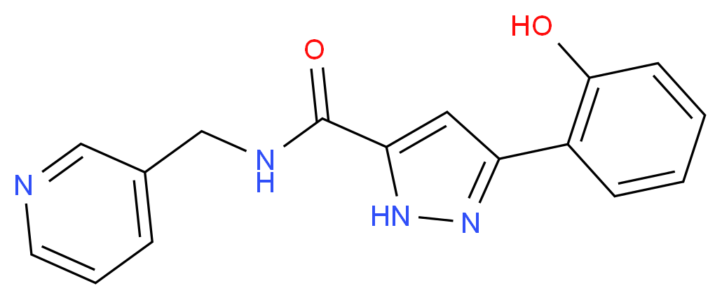 3-(2-hydroxyphenyl)-N-(3-pyridinylmethyl)-1H-pyrazole-5-carboxamide_Molecular_structure_CAS_)