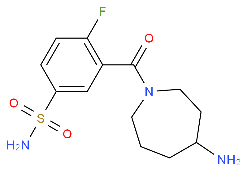 3-[(4-amino-1-azepanyl)carbonyl]-4-fluorobenzenesulfonamide_Molecular_structure_CAS_)