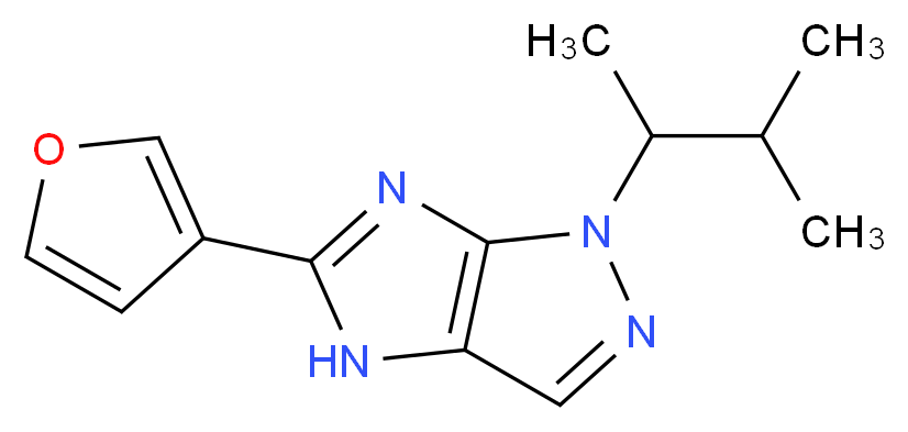 1-(1,2-dimethylpropyl)-5-(3-furyl)-1,4-dihydroimidazo[4,5-c]pyrazole_Molecular_structure_CAS_)