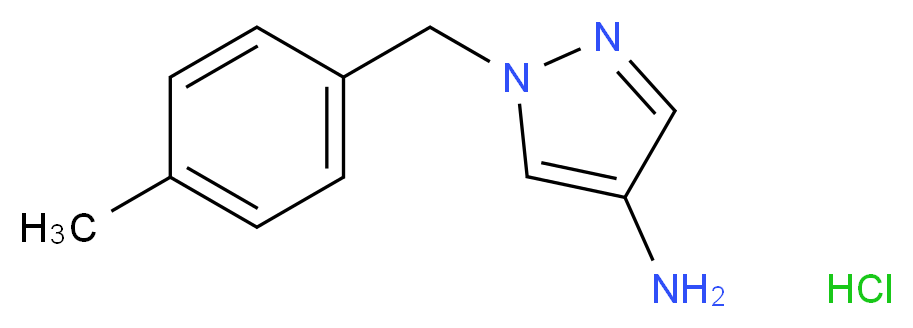 1-(4-Methylbenzyl)-1H-pyrazol-4-amine hydrochloride_Molecular_structure_CAS_)