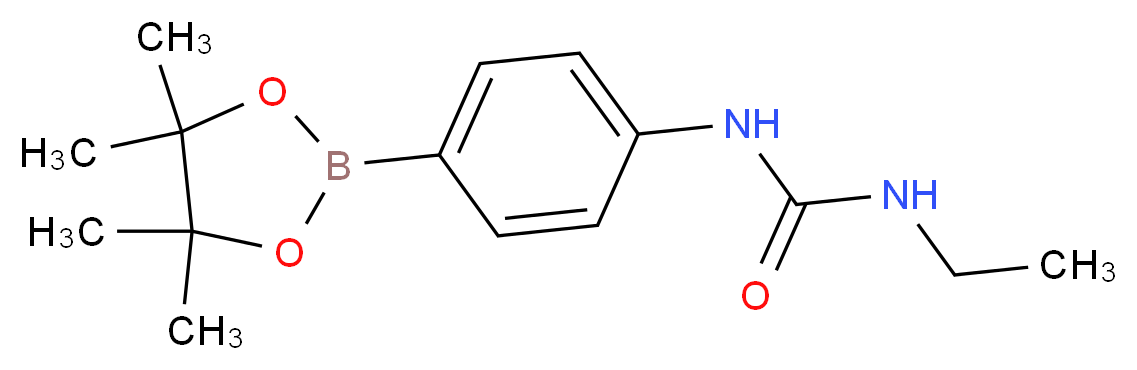 1-Ethyl-3-(4-(4,4,5,5-tetramethyl-1,3,2-dioxaborolan-2-yl)phenyl)urea_Molecular_structure_CAS_874291-00-6)