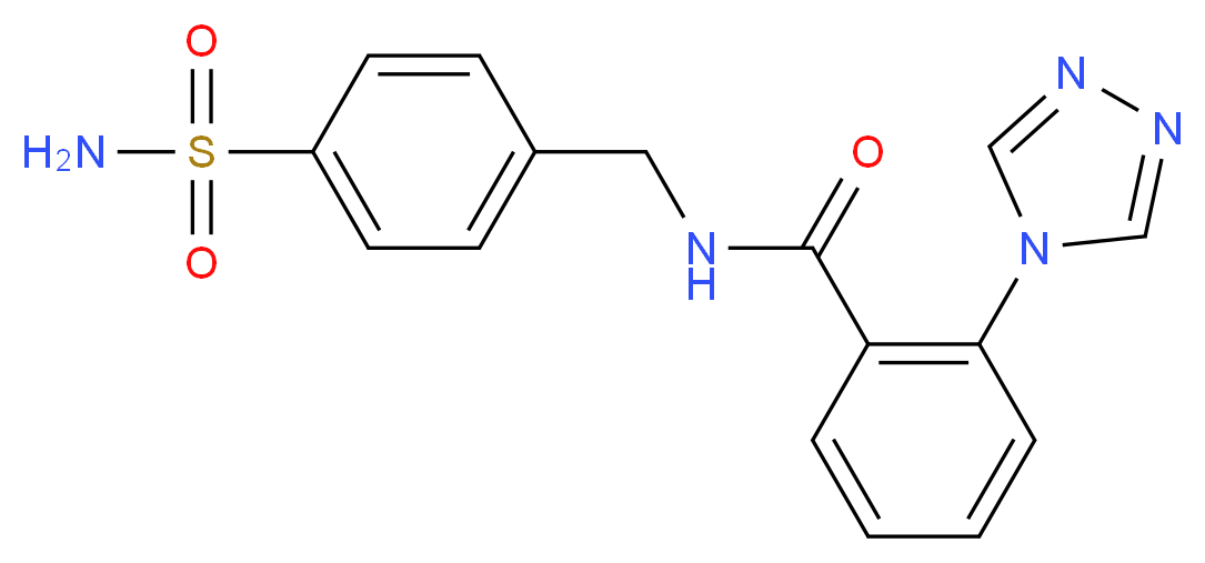 N-[4-(aminosulfonyl)benzyl]-2-(4H-1,2,4-triazol-4-yl)benzamide_Molecular_structure_CAS_)