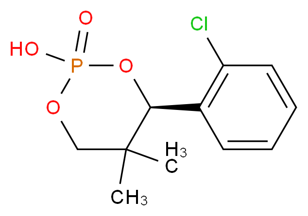 (R)-(+)-4-(2-Chlorophenyl)-2-hydroxy-5,5-dimethyl-1,3,2-dioxaphosphorinane 2-oxide_Molecular_structure_CAS_98674-87-4)
