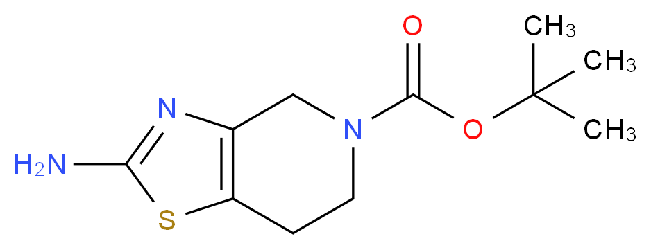 tert-butyl 2-amino-6,7-dihydro[1,3]thiazolo[4,5-c]pyridine-5(4H)-carboxylate_Molecular_structure_CAS_)
