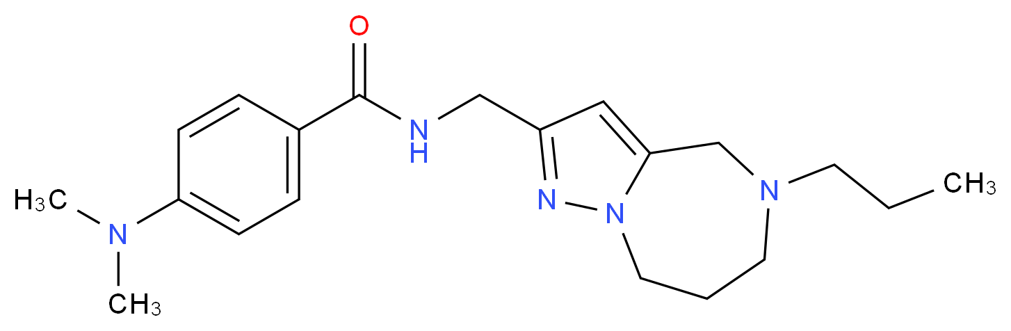 4-(dimethylamino)-N-[(5-propyl-5,6,7,8-tetrahydro-4H-pyrazolo[1,5-a][1,4]diazepin-2-yl)methyl]benzamide_Molecular_structure_CAS_)