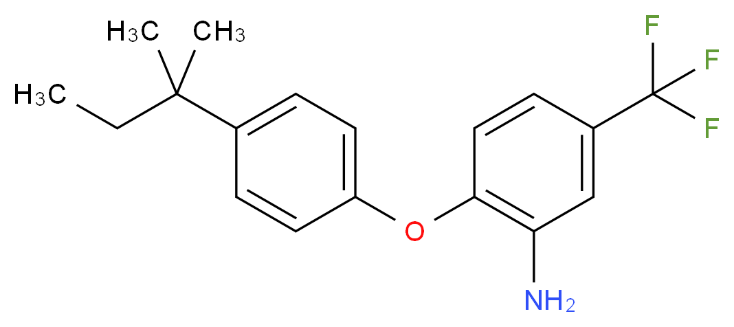2-[4-(tert-Pentyl)phenoxy]-5-(trifluoromethyl)-phenylamine_Molecular_structure_CAS_)