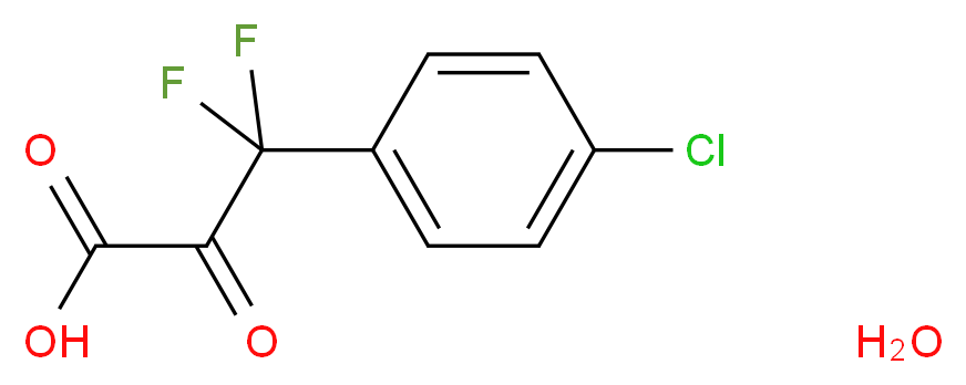 3-(4-Chlorophenyl)-3,3-difluoro-2-oxopropionic acid monohydrate_Molecular_structure_CAS_)