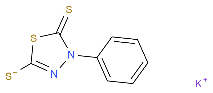 potassium 4-phenyl-5-thioxo-4,5-dihydro-1,3,4-thiadiazole-2-thiolate_Molecular_structure_CAS_)