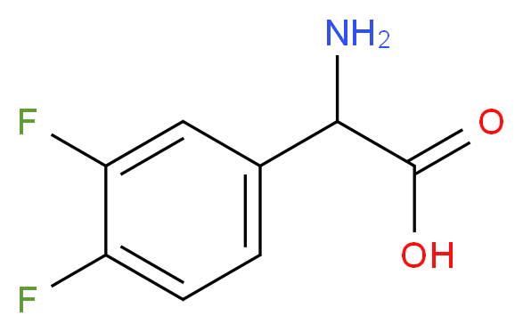 3,4-Difluorophenylglycine_Molecular_structure_CAS_225641-94-1)