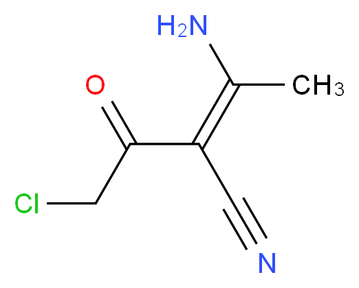 3-Amino-2-(2-chloro-acetyl)-but-2-enenitrile_Molecular_structure_CAS_)