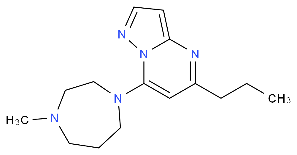 7-(4-methyl-1,4-diazepan-1-yl)-5-propylpyrazolo[1,5-a]pyrimidine_Molecular_structure_CAS_)