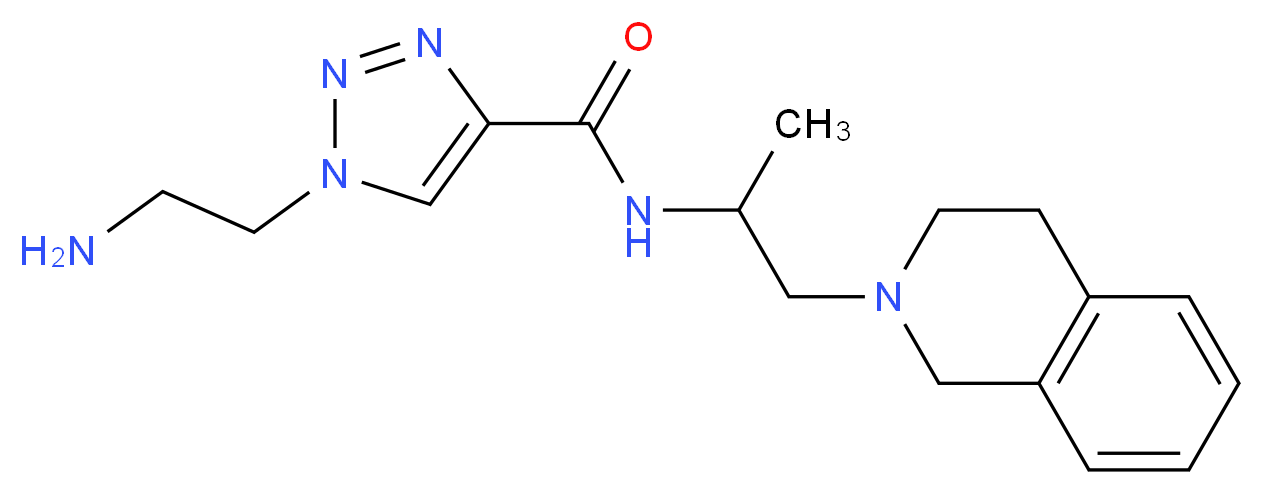 1-(2-aminoethyl)-N-[2-(3,4-dihydroisoquinolin-2(1H)-yl)-1-methylethyl]-1H-1,2,3-triazole-4-carboxamide_Molecular_structure_CAS_)