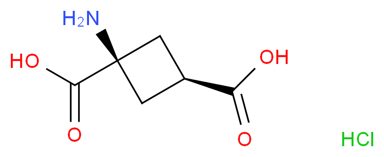 (trans)-1-aminocyclobutane-1,3-dicarboxylic acid hydrochloride_Molecular_structure_CAS_)