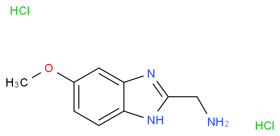 1-(5-Methoxy-1H-benzimidazol-2-yl)methanamine dihydrochloride_Molecular_structure_CAS_)
