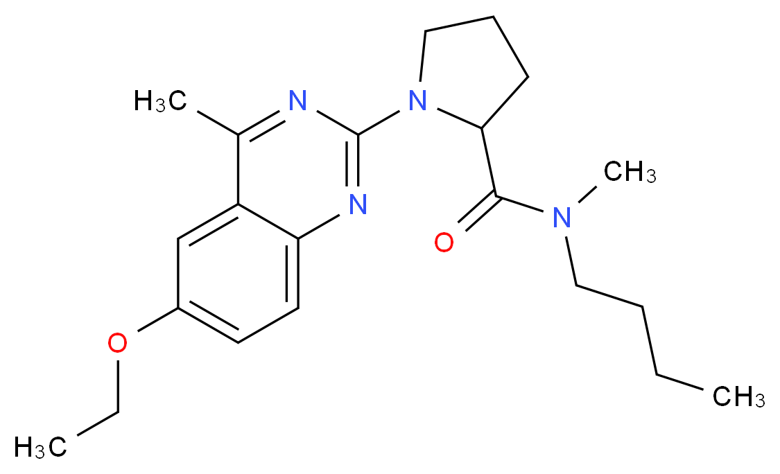 N-butyl-1-(6-ethoxy-4-methyl-2-quinazolinyl)-N-methylprolinamide_Molecular_structure_CAS_)