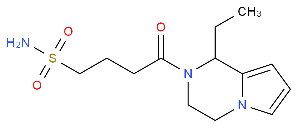 4-(1-ethyl-3,4-dihydropyrrolo[1,2-a]pyrazin-2(1H)-yl)-4-oxo-1-butanesulfonamide_Molecular_structure_CAS_)