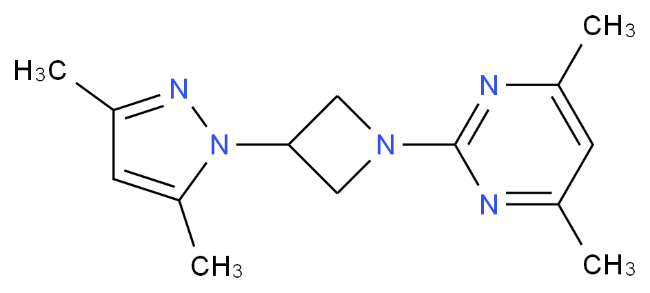 2-[3-(3,5-dimethyl-1H-pyrazol-1-yl)azetidin-1-yl]-4,6-dimethylpyrimidine_Molecular_structure_CAS_)