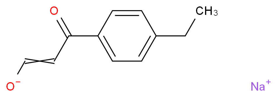 sodium 3-(4-ethylphenyl)-3-oxoprop-1-en-1-olate_Molecular_structure_CAS_)