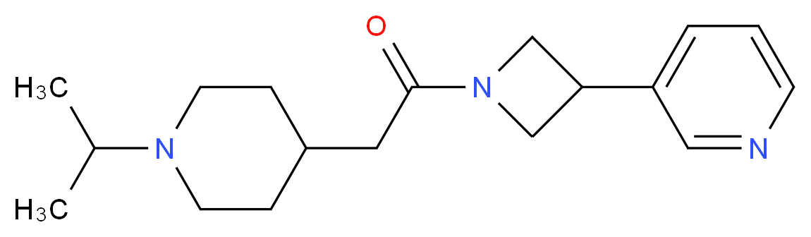 3-{1-[(1-isopropyl-4-piperidinyl)acetyl]-3-azetidinyl}pyridine_Molecular_structure_CAS_)