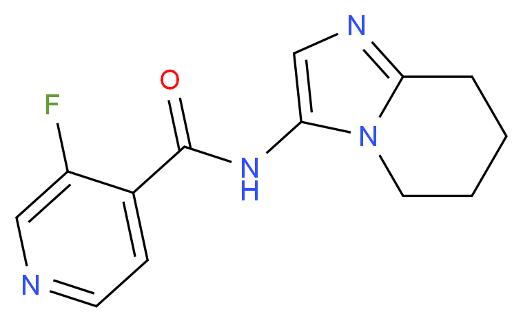 3-fluoro-N-(5,6,7,8-tetrahydroimidazo[1,2-a]pyridin-3-yl)isonicotinamide_Molecular_structure_CAS_)