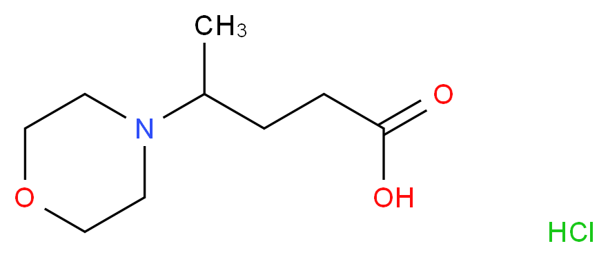 4-Morpholin-4-ylpentanoic acid hydrochloride_Molecular_structure_CAS_805180-10-3)