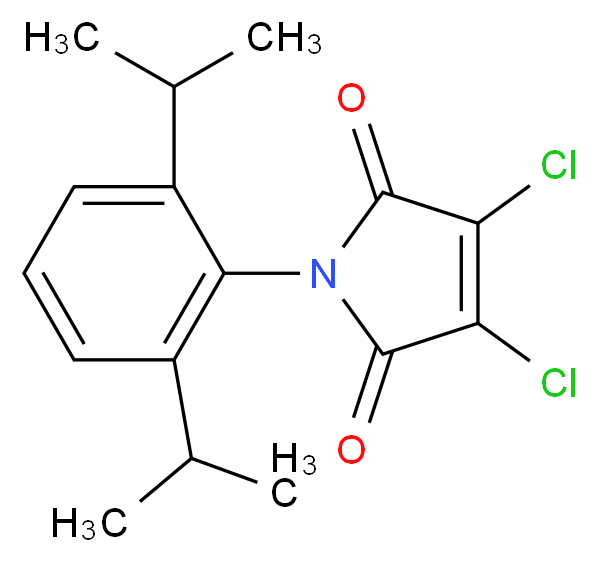 3,4-dichloro-1-(2,6-diisopropylphenyl)-2,5-dihydro-1H-pyrrole-2,5-dione_Molecular_structure_CAS_)