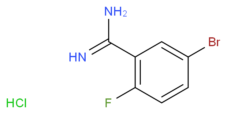 5-BROMO-2-FLUORO-BENZAMIDINE HYDROCHLORIDE_Molecular_structure_CAS_1187927-33-8)