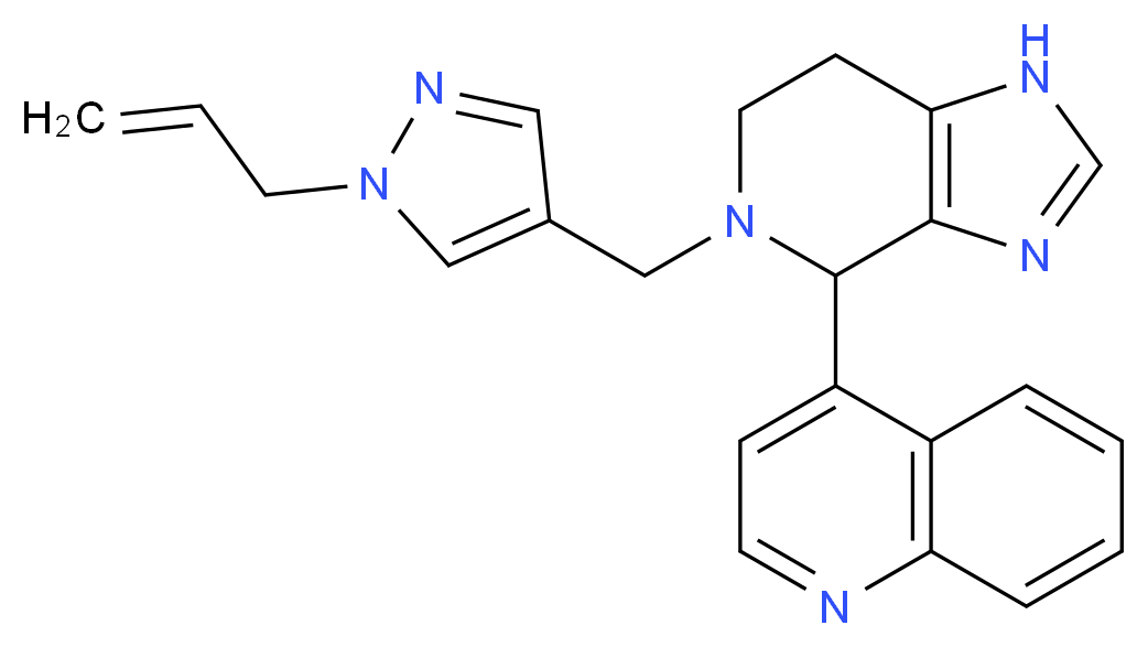 4-{5-[(1-allyl-1H-pyrazol-4-yl)methyl]-4,5,6,7-tetrahydro-1H-imidazo[4,5-c]pyridin-4-yl}quinoline_Molecular_structure_CAS_)