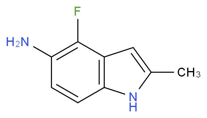 4-Fluoro-2-methyl-1H-indol-5-amine_Molecular_structure_CAS_398487-76-8)