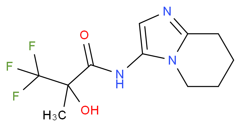 3,3,3-trifluoro-2-hydroxy-2-methyl-N-(5,6,7,8-tetrahydroimidazo[1,2-a]pyridin-3-yl)propanamide_Molecular_structure_CAS_)