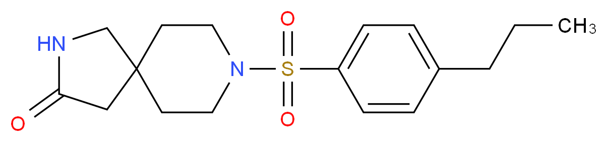 8-[(4-propylphenyl)sulfonyl]-2,8-diazaspiro[4.5]decan-3-one_Molecular_structure_CAS_)