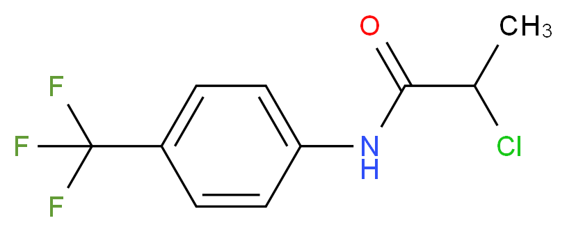 2-chloro-N-[4-(trifluoromethyl)phenyl]propanamide_Molecular_structure_CAS_)