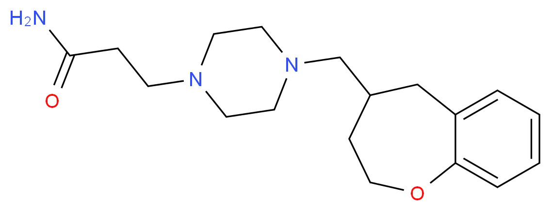 3-[4-(2,3,4,5-tetrahydro-1-benzoxepin-4-ylmethyl)piperazin-1-yl]propanamide_Molecular_structure_CAS_)