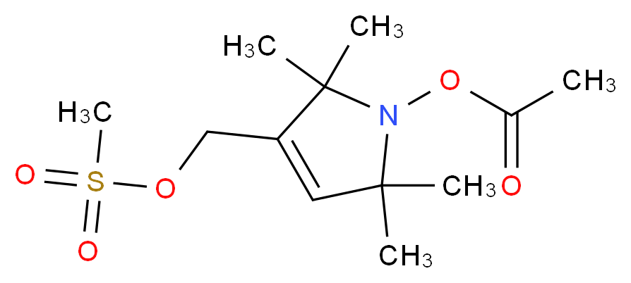 (1-Acetoxy-2,2,5,5-tetramethyl-δ-3-pyrroline-3-methyl) Methanesulfonate_Molecular_structure_CAS_887352-13-8)