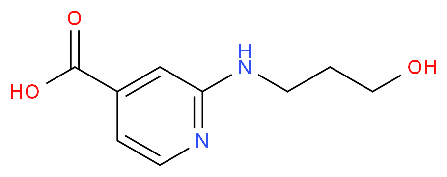 2-[(3-Hydroxypropyl)amino]isonicotinic acid_Molecular_structure_CAS_)