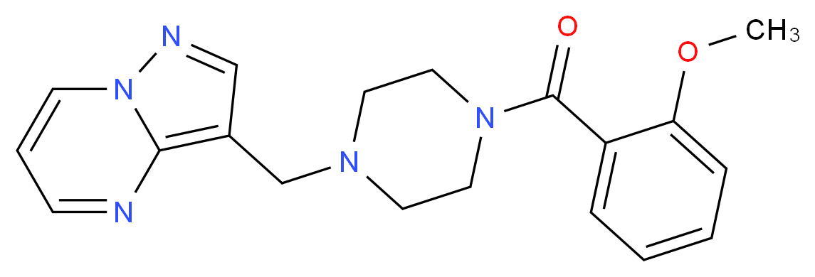 3-{[4-(2-methoxybenzoyl)-1-piperazinyl]methyl}pyrazolo[1,5-a]pyrimidine_Molecular_structure_CAS_)