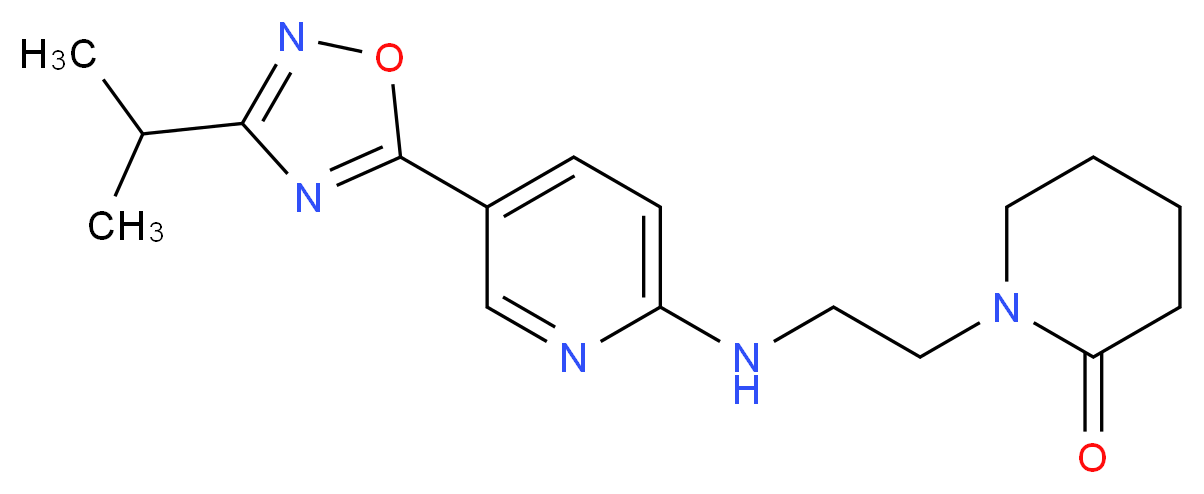 1-(2-{[5-(3-isopropyl-1,2,4-oxadiazol-5-yl)-2-pyridinyl]amino}ethyl)-2-piperidinone_Molecular_structure_CAS_)