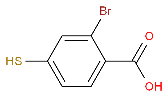 2-Bromo-4-mercaptobenzoic Acid_Molecular_structure_CAS_7041-50-1)