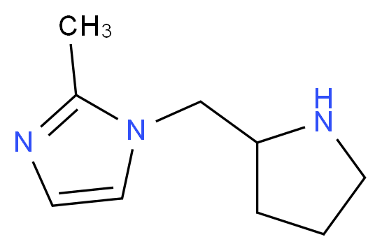 2-methyl-1-(pyrrolidin-2-ylmethyl)-1H-imidazole_Molecular_structure_CAS_)