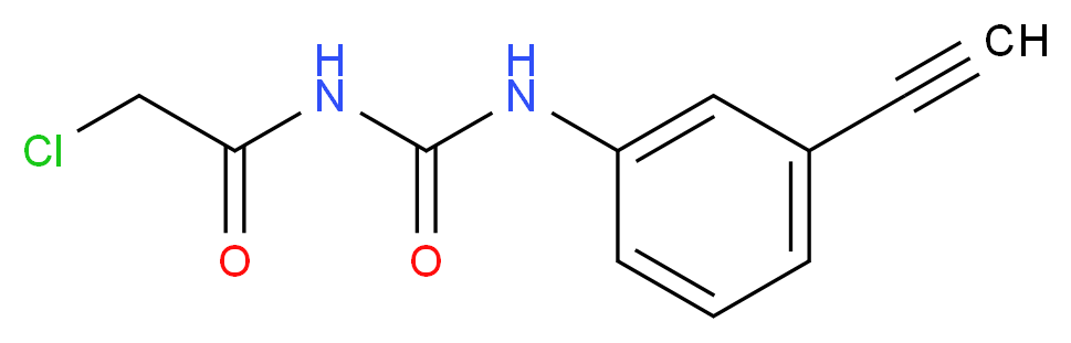 3-(2-chloroacetyl)-1-(3-ethynylphenyl)urea_Molecular_structure_CAS_)
