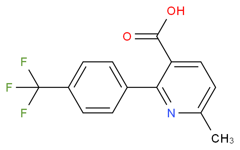 2-[(4-Trifluoromethyl)phenyl]-6-methyl Nicotinic Acid_Molecular_structure_CAS_883241-16-5)