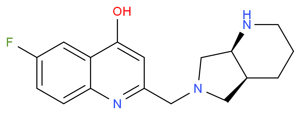 6-fluoro-2-[(4aS*,7aS*)-octahydro-6H-pyrrolo[3,4-b]pyridin-6-ylmethyl]quinolin-4-ol_Molecular_structure_CAS_)
