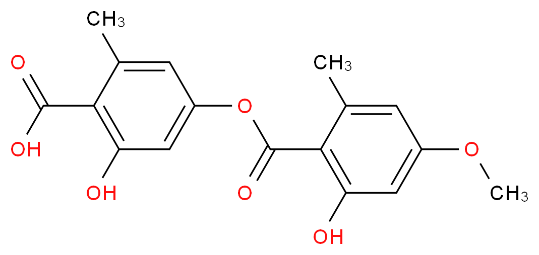 Evernic acid_Molecular_structure_CAS_537-09-7)