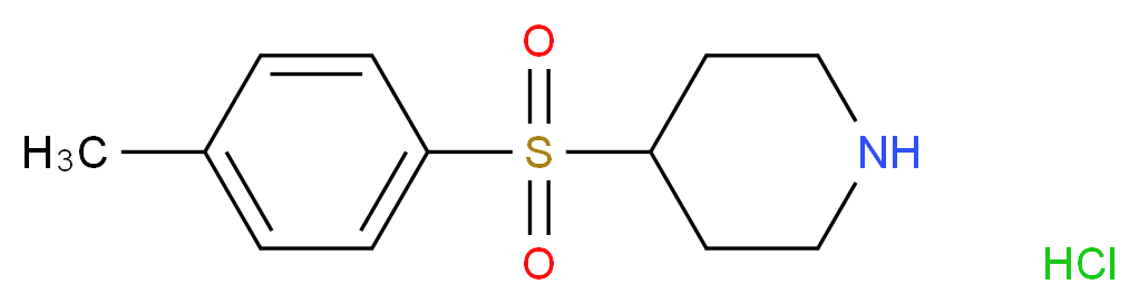 4-[(4-Methylphenyl)sulphonyl]piperidine hydrochloride_Molecular_structure_CAS_)