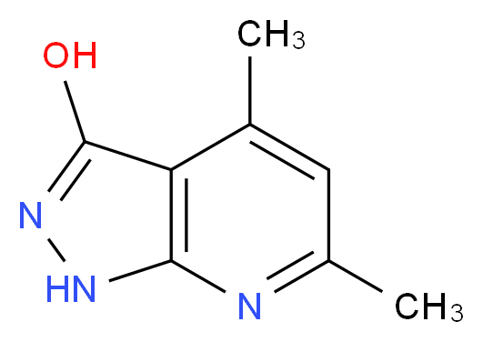 4,6-DIMETHYL-3-HYDROXYPYRAZOLO-(3-4-&beta;) PYRIDINE_Molecular_structure_CAS_28491-67-0)