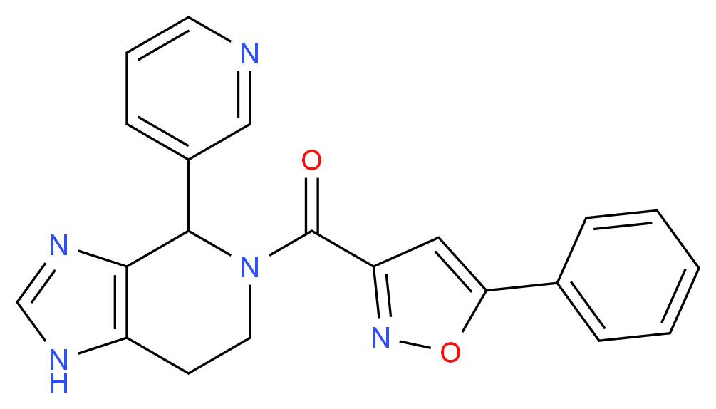 5-[(5-phenyl-3-isoxazolyl)carbonyl]-4-(3-pyridinyl)-4,5,6,7-tetrahydro-1H-imidazo[4,5-c]pyridine_Molecular_structure_CAS_)
