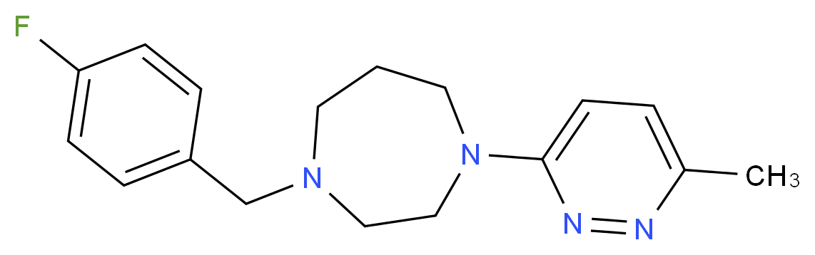 1-(4-fluorobenzyl)-4-(6-methyl-3-pyridazinyl)-1,4-diazepane_Molecular_structure_CAS_)
