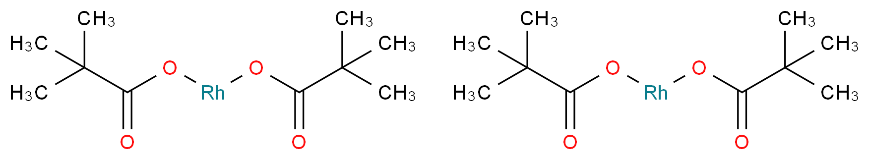 Rhodium(II) trimethylacetate, dimer_Molecular_structure_CAS_62728-88-5)