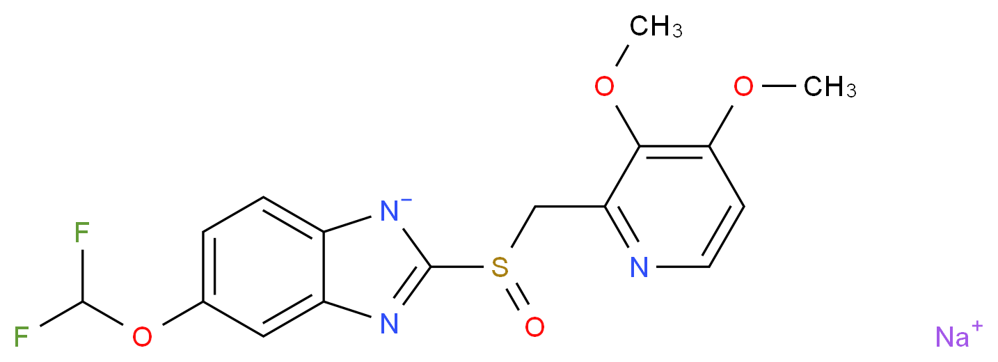 (S)-(-)-Pantoprazole Sodium Salt_Molecular_structure_CAS_160488-53-9)